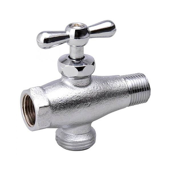 Thrifco Plumbing 250, 1/2 FIP x 1/2 MIP x 3/4 GHT Down By-Pass Washing Machine 6415150 - main